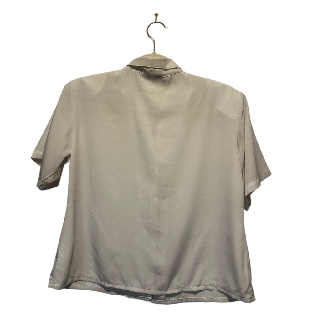 Vintage ivory blouse size L acedamia - Picture 2 of 8
